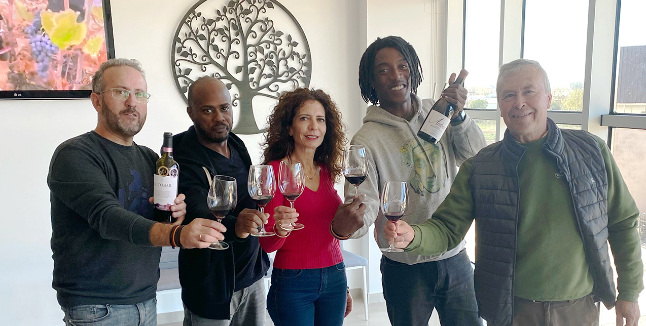 The family of wine god